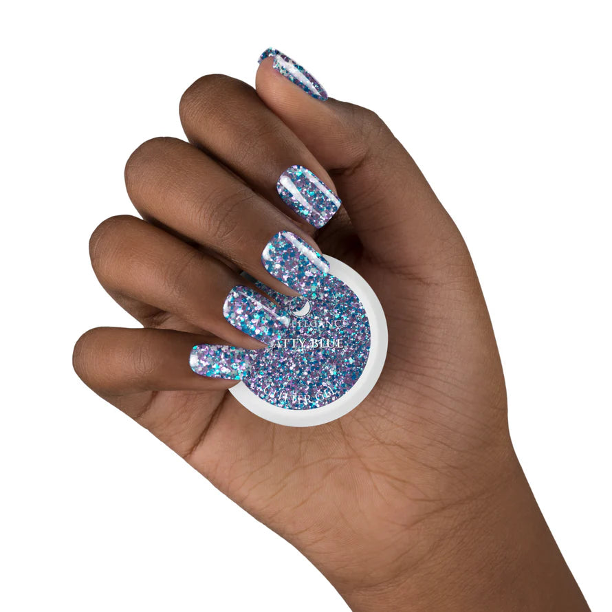 Bratty Blue Glitter Gel