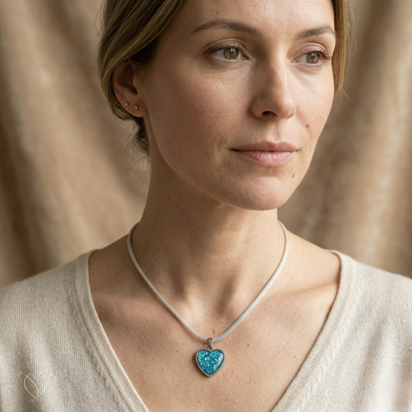 Ketting Juuls | rvs design hart (20 mm) – Standing Ovation