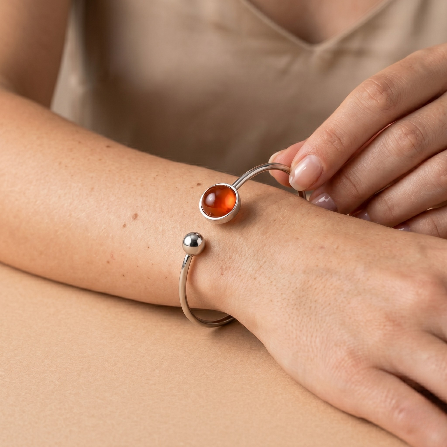 Bangle Lis | rvs design Armband – JimmyGel Sheer Brown