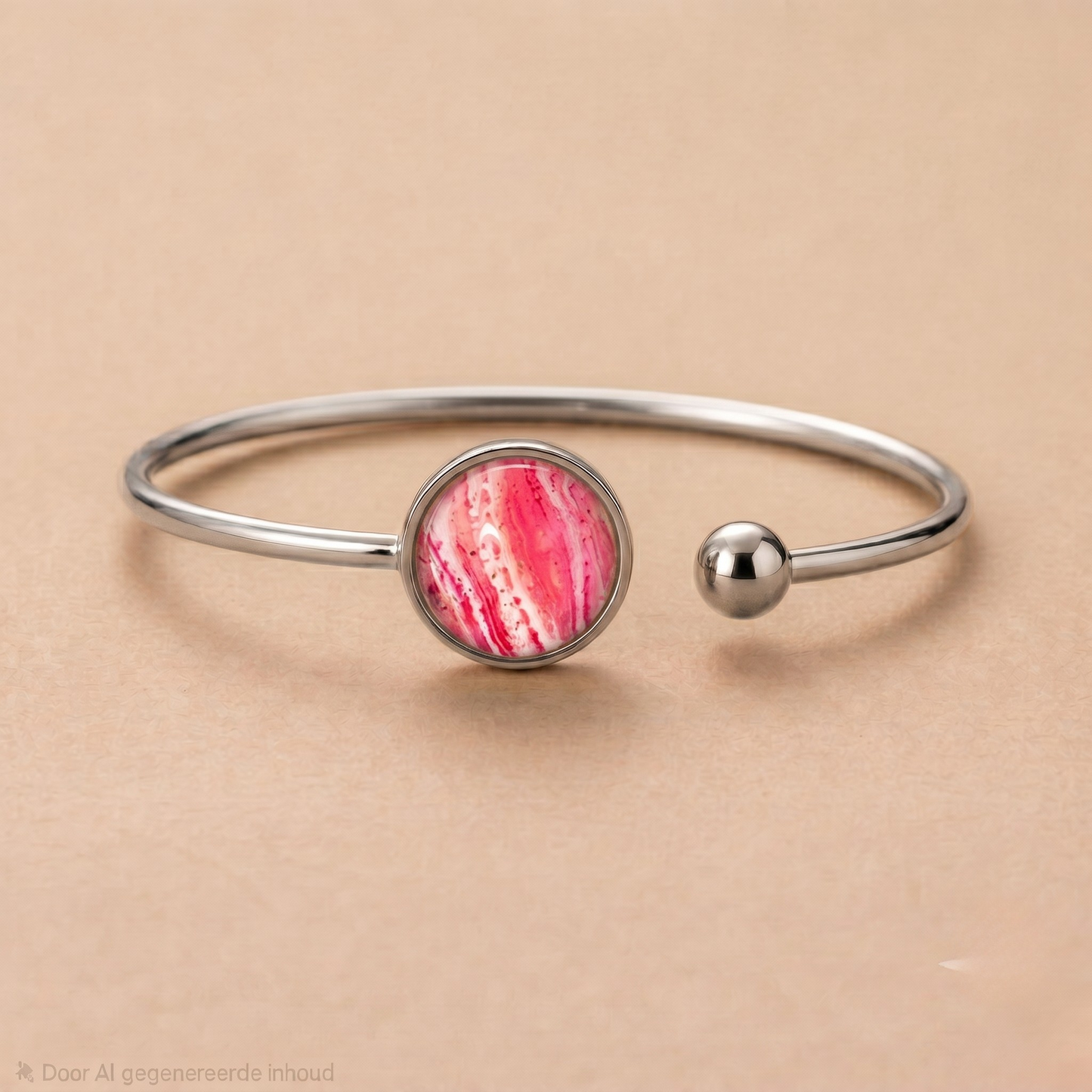 Bangle Lis |  rvs handgemaakte armband in diverse kleur designs