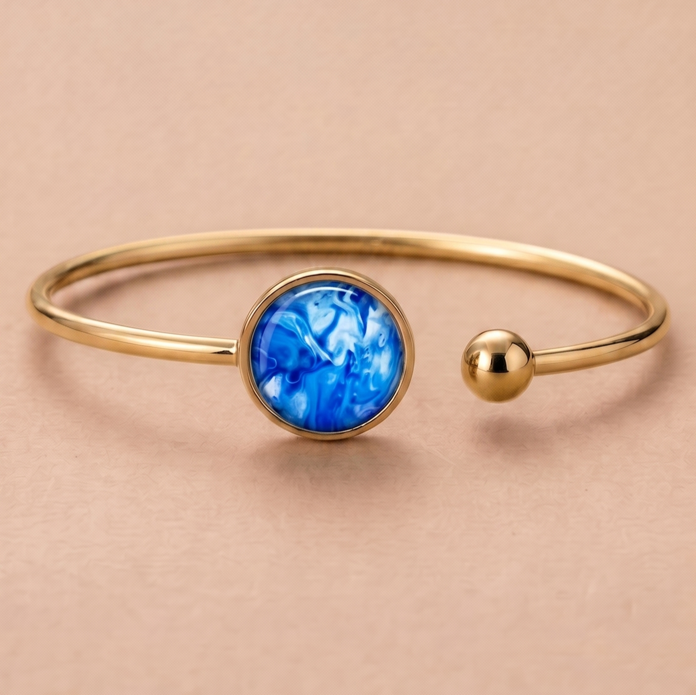 Bangle Lis |  rvs handgemaakte armband in diverse kleur designs