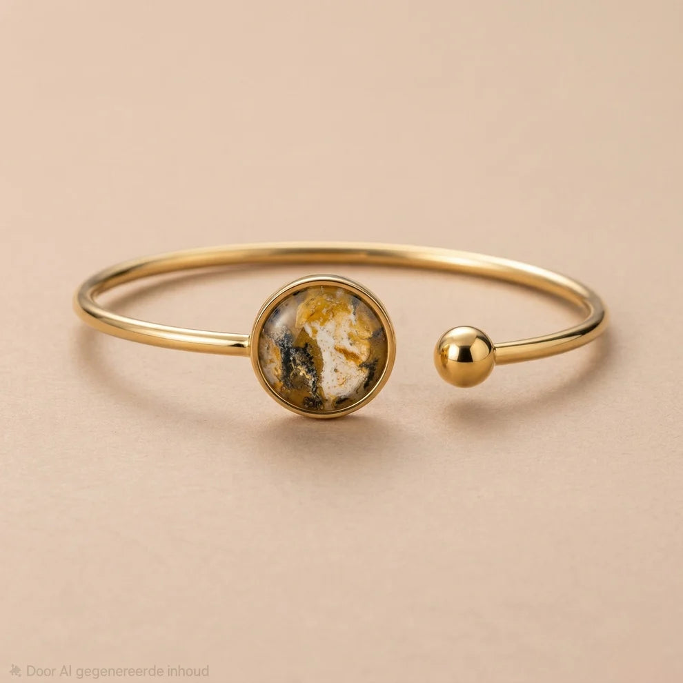 Bangle Lis |  rvs handgemaakte armband in diverse kleur designs