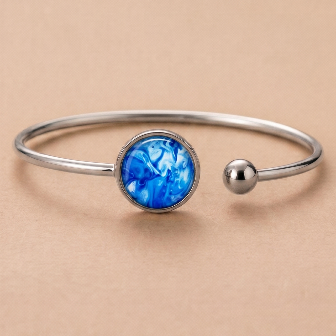 Bangle Lis |  rvs handgemaakte armband in diverse kleur designs