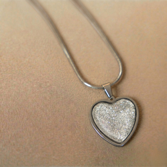 Ketting Juuls | rvs design hart (20 mm) – Break a Leg