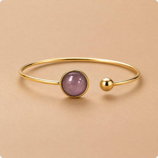 Bangle Lis | rvs design armband – diverse effen kleur designs - Lets Monkey Around