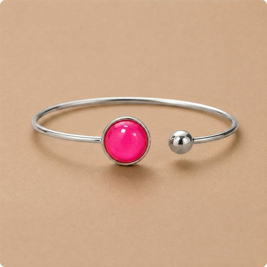 Bangle Lis | rvs design armband – diverse effen kleur designs - Drama Queens