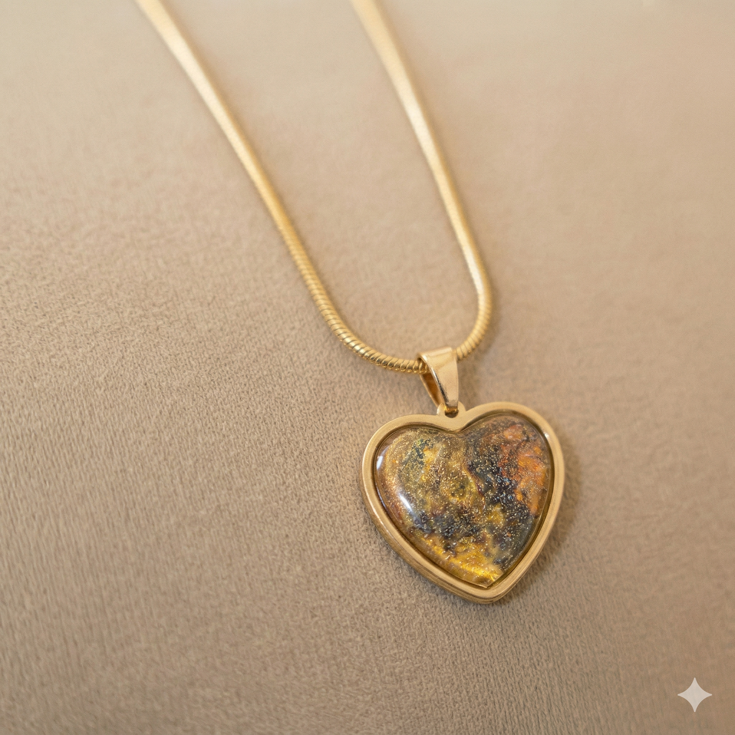 Ketting Juuls | Handgemaakte rvs hart (20 mm) in diverse kleur designs