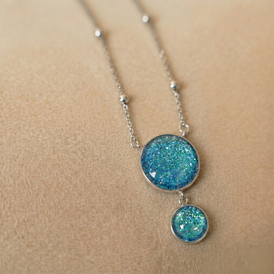Ketting Lola | Sprankelende rvs double drop Ketting – Standing Ovation