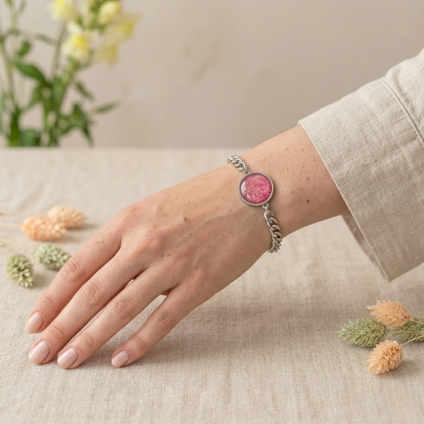 Armband Wien | rvs design schakelarmband (20 mm) - Wild Child