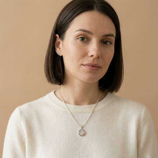 Ketting Wien (16 mm) | rvs design met kleurenprint, multicolor